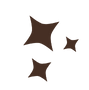 three-brown-sparkling-stars-with-different-sizes-illustration